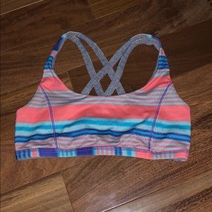 Reversible multi colored Ivivva sports bra